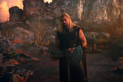 Chris Hemsworth en una escena de Thor: Love and Thunder