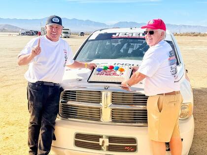 Chris Raschke celebra una victoria en un circuito (Instagram @chris_raschke)