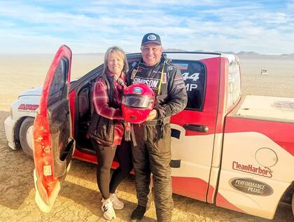 Chris Raschke junto a su esposa (Instagram @chris_raschke)