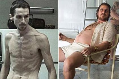 Christian Bale en El maquinista y en Escándalo americano