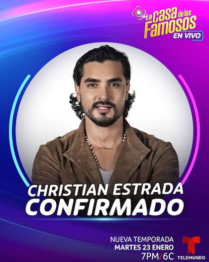 Christian Estrada es otro de los participantes de La casa de los famosos, el reality de Telemundo