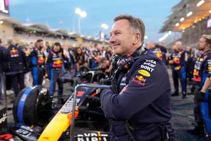 Christian Horner en la pista, antes de la carrera