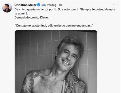 Christian Meier se despidió de Diego Bertie