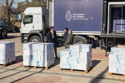 Christian Rainone, Leonardo Cifelli y Raúl Escandar, en Tecnópolis