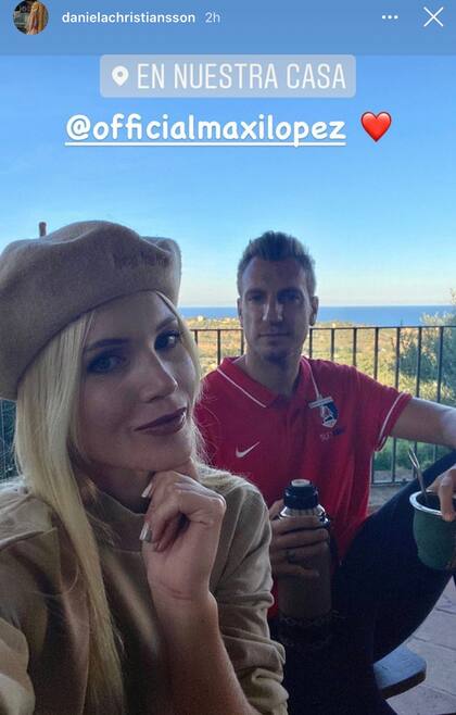 Christiansson y López disfrutan de su mansión italiana. Crédito: Instagram
