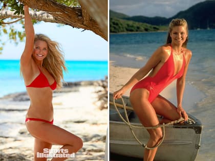 Christie Brinkle, en bikini a los 63 vs. Christie Brinkle en malla enteriza en los 80