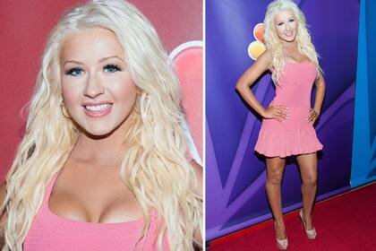 Christina Aguilera volvió a llamar la atención por su estilizada figura.