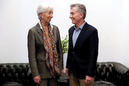 Christine Lagarde y Mauricio Macri