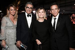 ¡Separados, pero juntos! Christine Taylor acompañó a Ben Stiller a los Emmy