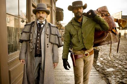 Christoph Waltz y Jamie Fox en la nueva película de Tarantino