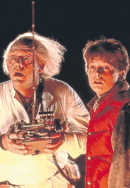 Christopher Lloyd y Michael J. Fox, en el recordado film de 1985