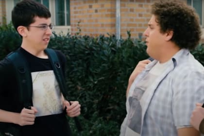 Christopher Mintz-Plasse y Jonah Hill en Superband