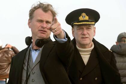 Christopher Nolan en el rodaje de Dunkirk