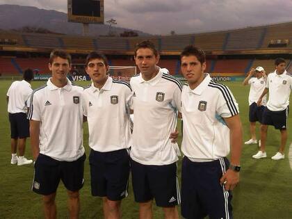 Chucky Ferreyra, Rodrigo Battaglia, Dibu Martínez y Vuletich