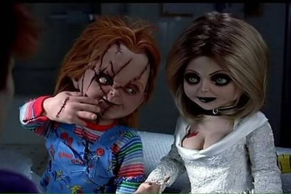 Chucky junto a su esposa, Tiffany