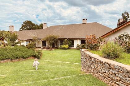 La familia estuvo alojada en la reserva privada Lolldaiga House, en Laikipia.