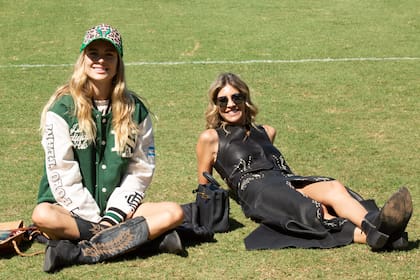 Chule von Wernick y Mechi Venancio, antes de que arranquen los nervios.