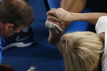 Chung tuvo que abandonar por los dolores que le provocaba una ampolla en el pie