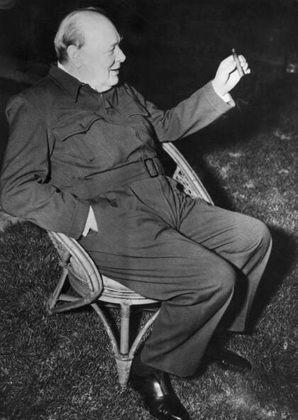 Churchill usó un overol en una reunión en la Casa Blanca en medio de la Segunda Guerra Mundial