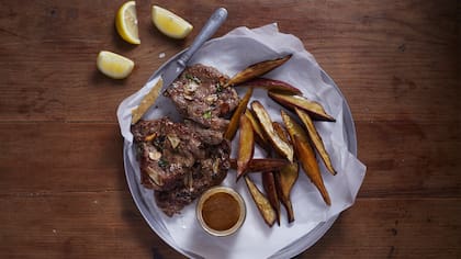 Churrasquitos grillados al ajo y orégano