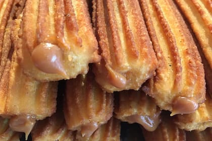 Churros El Topo rellenos con dulce de leche