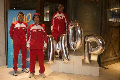 Cichilitti, Sanguinetti y Frencia, del Team Fila Elite