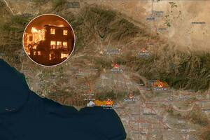 Cinco focos de incendios forestales aún no pudieron ser controlados en California