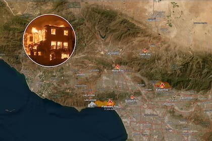 Cinco focos de incendios forestales aún no pudieron ser controlados en California