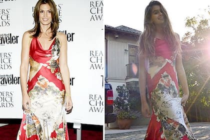 Cindy Crawford y su hija Kaia Gerber con el mismo modelo de Roberto Cavalli