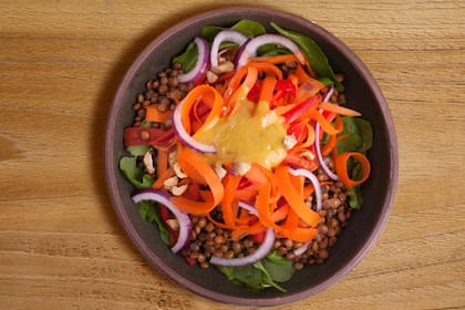 Cintas de vegetales con legumbres