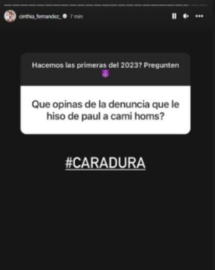 Cinthia Fernández criticó a Rodri De Paul a través de sus redes sociales