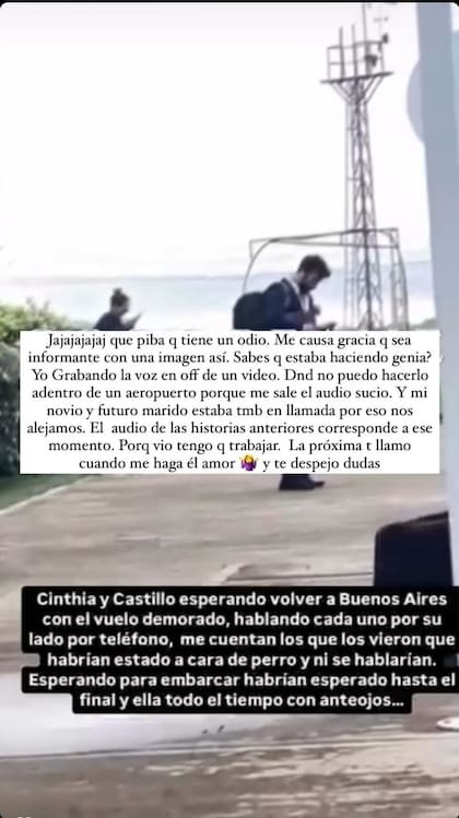 Cinthia Fernández le respondió a Gossipeame sobre los rumores de pelea con Roberto Castillo