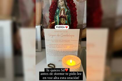 Cinthia Fernández mostró su altar (Foto Instagram @cinthia_fernandez_)