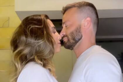 Cinthia Fernández y Martín Baclini cuando eran pareja (Foto: Captura de video)