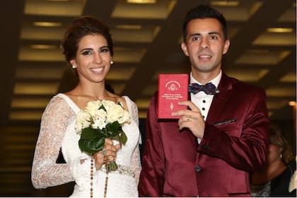 Cinthia Fernández y Matías Defederico se casaron en el año 2016