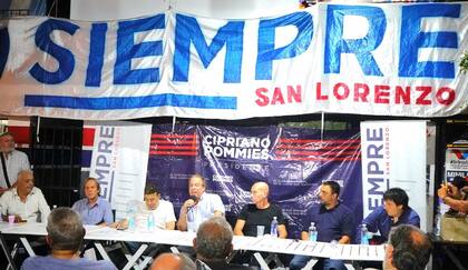 Cipriano Pommies, candidato a presidente de San Lorenzo