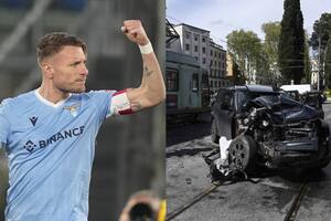 El impactante accidente del capitán de la Lazio: chocó contra un tranvía