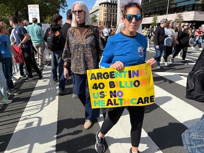 Ciudadanos americanos protestan contra el auxilio a la Argentina