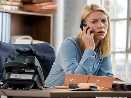 Claire Danes como Carrie Mathison en la sexta temporada de Homeland