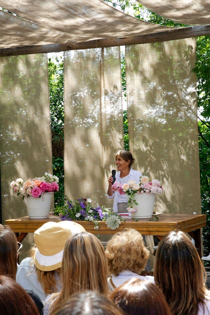 Clara Billoch en una de las charlas más esperadas del día: rosas