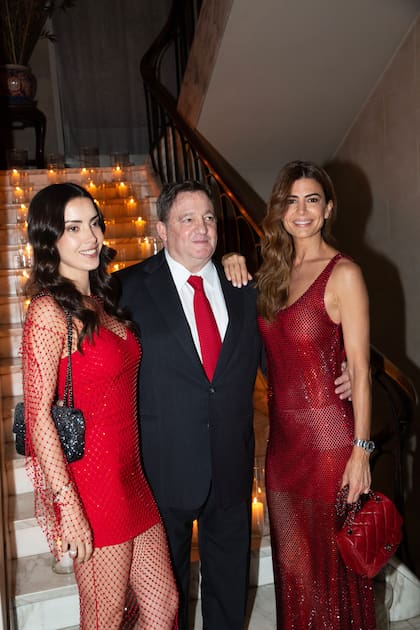 Clara Echevarrieta, Alejandro Macfarlane y Juliana Awada