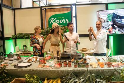 Clase de cocina para aprender a comer mejor usando los productos Knorr.