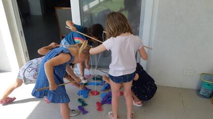 Clases en el jardín rodante El Principito, en Pacheco