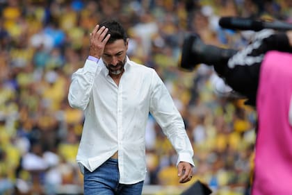 Clasico de Rosario entre Central y Newells en el estadio de Rosario Central. 
Killy Gonzalez, DT de Central