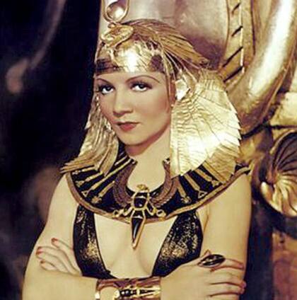 Claudette Colbert, otra de las actrices que han dado vida a Cleopatra VII