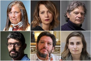 Claudia Piñeiro, Alexandra Kohan, Roberto Gargarella, Pablo Stefanoni, Pablo Avelluto y Tamara Tenenbaum