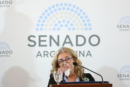 Claudia Rucci, en el acto por el Día internacional de conmemoración y homenaje a las víctimas del terrorismo, en el Senado
