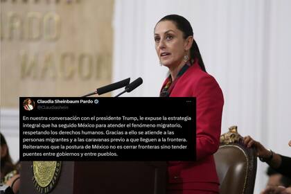 Claudia Sheinbaum desmintió las afirmaciones de Trump y reafirmó la postura mexicana de tender puentes, no cerrar fronteras