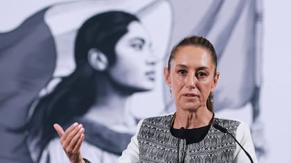 Claudia Sheinbaum en la Mañanera de este jueves en Palacio Nacional.
Foto: Henry Romero (Reuters) | Vídeo: Reuters