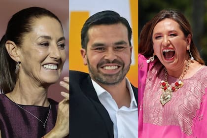 Claudia Sheinbaum, Jorge Álvarez Máynez y Xóchitl Gálvez se enfrentan este domingo en las urnas de México